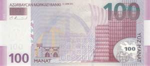 Aserbaidschan p.36 100 Manat 2013
